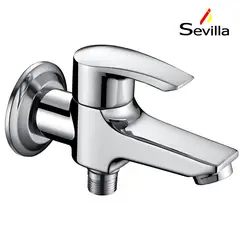 GENERICO - Llave para Lavandería Doble Salida Premium Cromado Sevilla