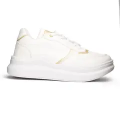 NEBULA - Zapatilla San Blas - Blanco Con Dorado