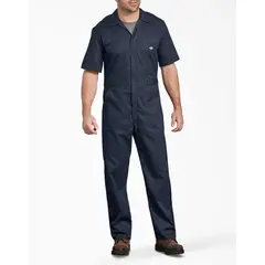DICKIES - COVERALL MANGA CORTA FLEX PARA HOMBRE /AZUL MARINO OSCURO