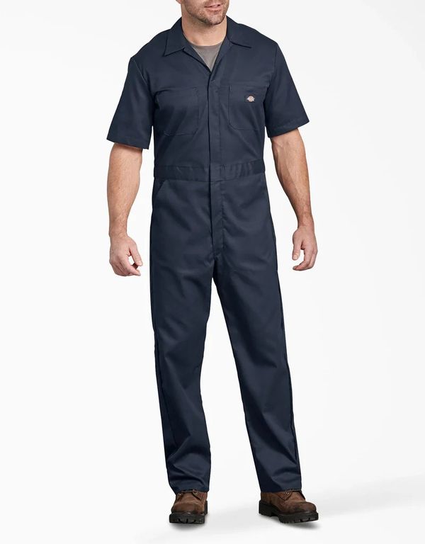 COVERALL MANGA CORTA FLEX PARA HOMBRE /AZUL MARINO OSCURO