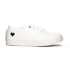 NEBULA - Zapatilla Arezzo - Blanco Con Negro_.