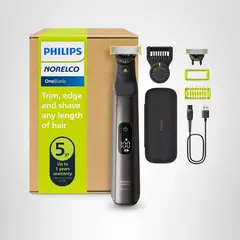 PHILIPS - Rasuradora Afeitadora OneBlade Pro 360 Cara + Cuerpo - Indicador LED - 20 medidas