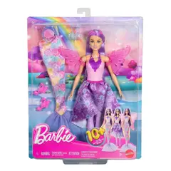 BARBIE - Muñeca Look De Hada Y Sirena