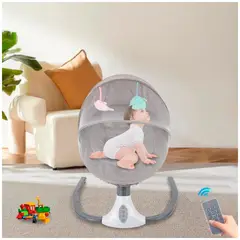 GENERICO - Mecedora eléctrica para bebes con control plomo