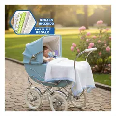 GENERICO - Bebe Realista 48cm con Traje Plomo y Corbata Michi Elegante Azul Noche Y+Papel Regalo