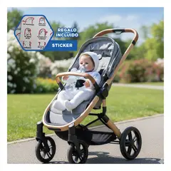 GENERICO - Bebe Bonito 48cm con Chompa de Algodon Blanca y Pantalon Enterizo Y+Regalo Sticker