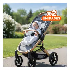 GENERICO - Pack2 Muñeco Realista 48cm con Chompa Blanca y Pantalon Enterizo de Tela Suave Y+Regalo Sticker