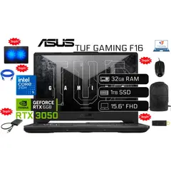 ASUS - LAPTOP GAMER Intel Core 5 210H 32GB 1TB SSD NVIDIA RTX 3050 6GB Video 1TBHDD EXTERNO + REGALOS