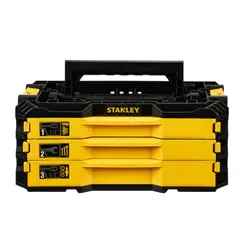 STANLEY - JUEGO DE HERRAMIENTAS MECANICAS CON CAJA DE 3 GAVETAS (126 PZ) - STMT98107-LA