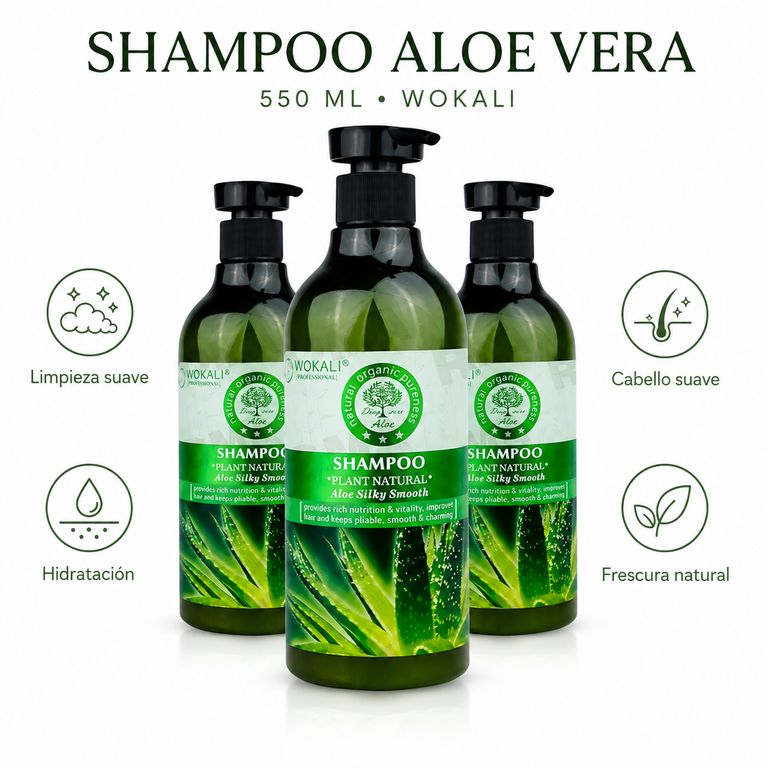 PACK 3 SHAMPOO ALOE VERA 550ML