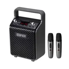 EDIFIER - Parlante portatil PP205 Mini Party Box inalámbrico Bluetooth y 2 microphones -Negro