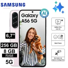 SAMSUNG - Galaxy A56 5g 256gb 8gb - ROSADO