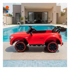 GENERICO - Automovil para Niños Electrico Rojo 102x46cm con Asiento y Diseño Moderno Y+Ligas Regalo