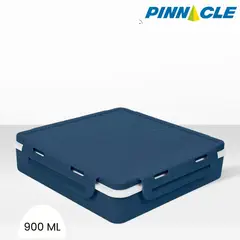 GENERICO - Taper de Plastico Cuatro Divisiones Pinnacle 900 ml Azul