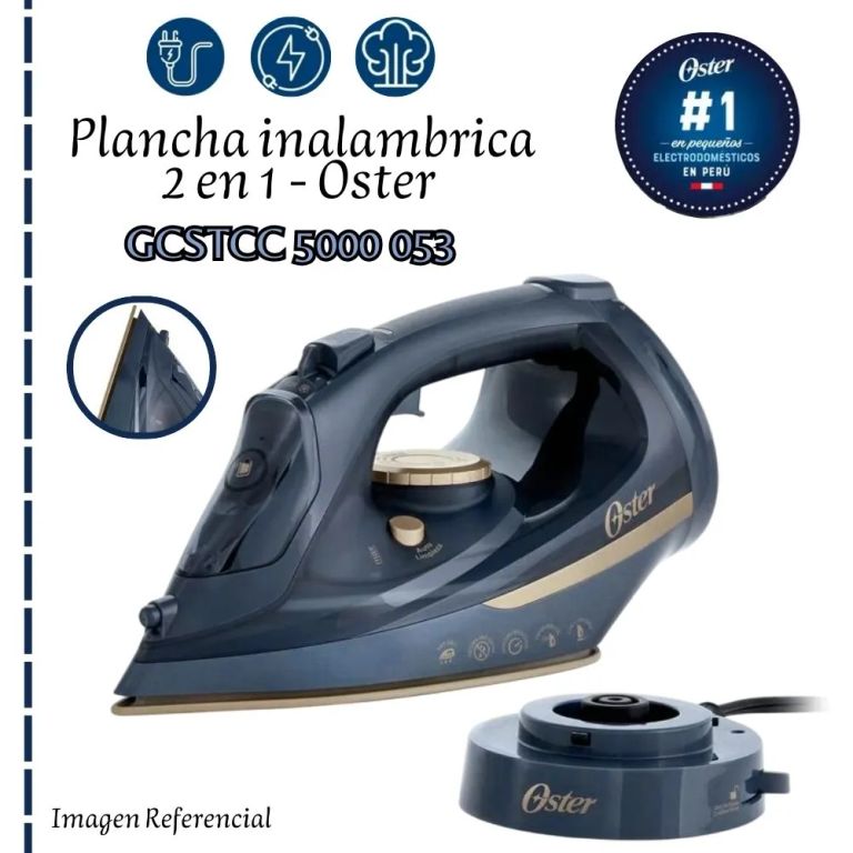 Plancha de vapor inalámbrica 2 en 1 GCSTCC5000