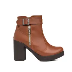 NEBULA - Botines Mujer Veata - Camel