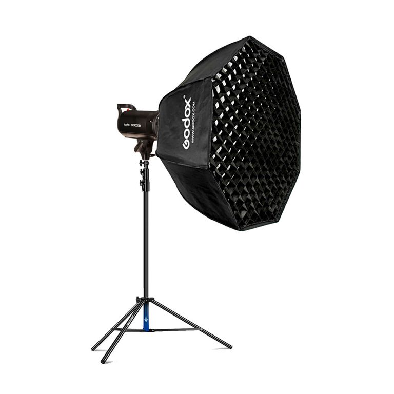 Combo Flash SK300II-V + Parante + Softbox FW120