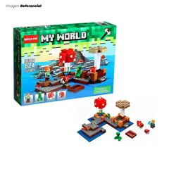 GENERICO - Set de Bloques MY WORLD Genérico Tierra de setas 235 Piezas