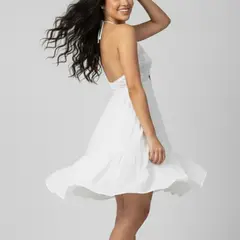 FORBER - Vestido Blanco Corto Mujer