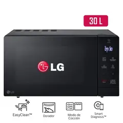 LG - Horno Microondas 30L MH7032JAS Negro