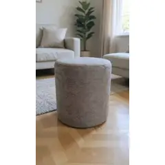 GENERICO - PUFF REDONDO COLOR TABACO