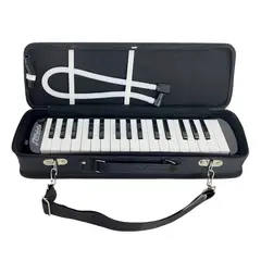 MELODY - - Melodica de 32 Notas Teclas con Estuche Rígido de tela - Negro