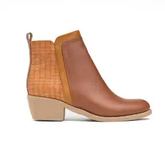 NEBULA - Botines Nesebar - - Camel Serpiente 2