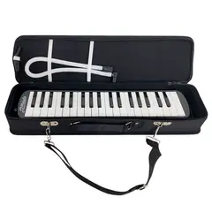 MELODY - Melodica De 37 Notas Teclas Con Estuche Rigido de Tela - Negro