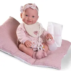 ANTONIO JUAN - Muñeca Bebé Recien Nacida Mia Pipi con Cojin 42 Cm