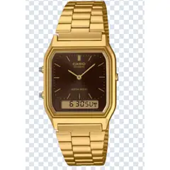 CASIO - RELOJ AQ-230A-9AMQYDF ORIGINAL DORADO SKU CAS-117