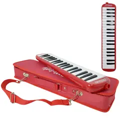 MELODY - Melodica De 37 Notas Teclas Con Estuche Rigido de Tela - Rojo