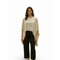 AMA OUTFITTERS - BLUSA CUELLO OJAL DE LYCRA MORA