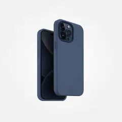 GENERICO - Case Uniq Lino Hue MagSafe para iPhone 15 Pro Max - Azul