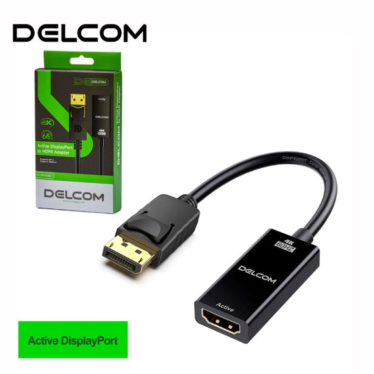 Adaptador DisplayPort a HDMI Activo Delcom 4K 60Hz