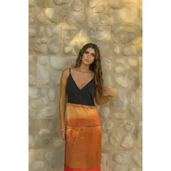 AMA OUTFITTERS - VESTIDO DE SEDA ESTAMPADA ALTAI