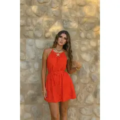 AMA OUTFITTERS - VESTIDO HALTHER DE ENCAJE ALMA