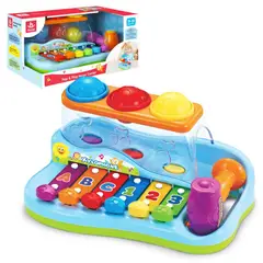 GENERICO - Juguete 2 en 1 Martillo Musical y Estación de Xilófono con Piano para Bebés y Niños