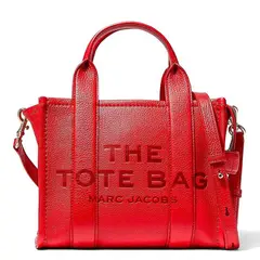 MARC JACOBS - The Leather Small Tote Bag Rojo