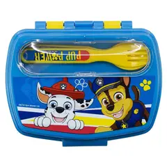 GENERICO - Sadwichera rectangular con cubiertos Paw Patrol