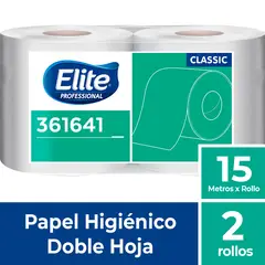 TECNICA - Papel Higiénico Elite CLASSIC Blanco Doble Hoja x 15 mt