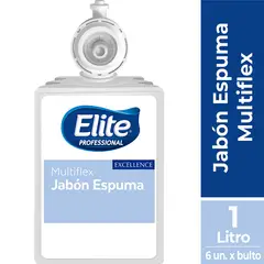 TECNICA - Jabón Elite Multiflex Espuma 1000 ml 1 caja de 6 unidades