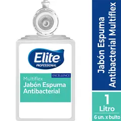 TECNICA - Jabón Elite Multiflex ESPUMA Antibac 1000 ml 1 caja de 6 unidades