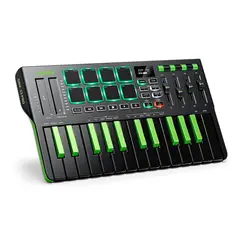 DONNER - Controlador Midi DMK-25 PRO Verde