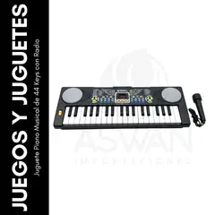 GENERICO - Juguete Piano Musical de 44 Keys con Radio