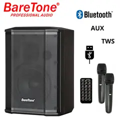 BARETONE - Parlante Profesional MAX B6 USB BT TWS Batería 6 hrs Aprox