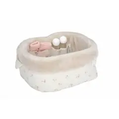 GENERICO - Canastilla Elegance Beige para Muñeca con accesorios