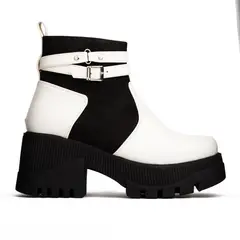 NEBULA - Botas Itala - - Blanco Negro