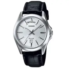 CASIO - RELOJ MTP-1370L-1AVDF ORIGINAL PLATEADO SKU CAS-125