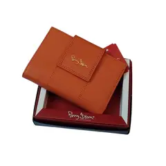 PERRY JHAN - Juvenil y Elegante Billetera De Cuero Para Mujer