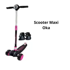 OKA - SCOOTER MAXI NEGRO FUCSIA